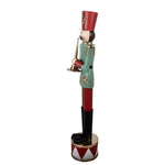 Nagyméretű karácsonyi diótörő figura 121 cm – zöld