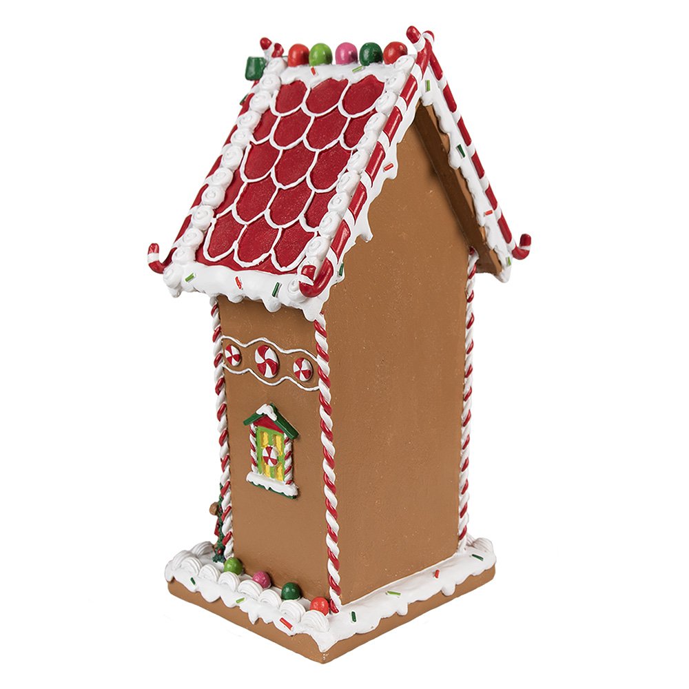 Karácsonyi mézeskalács házikó 31 cm – barna