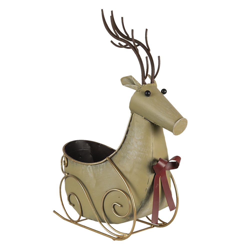 Karácsonyi rénszarvas figura 44 cm – arany