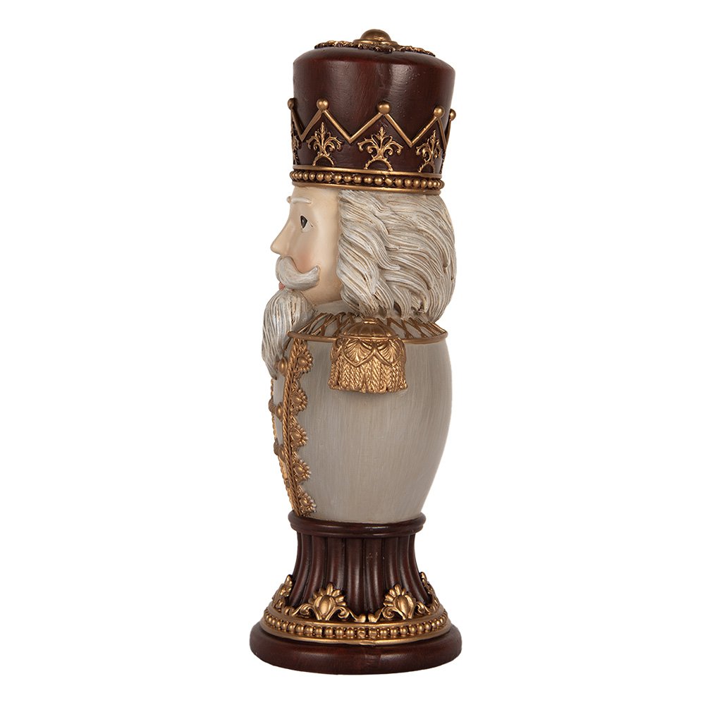 Karácsonyi diótörő figura 30 cm – barna