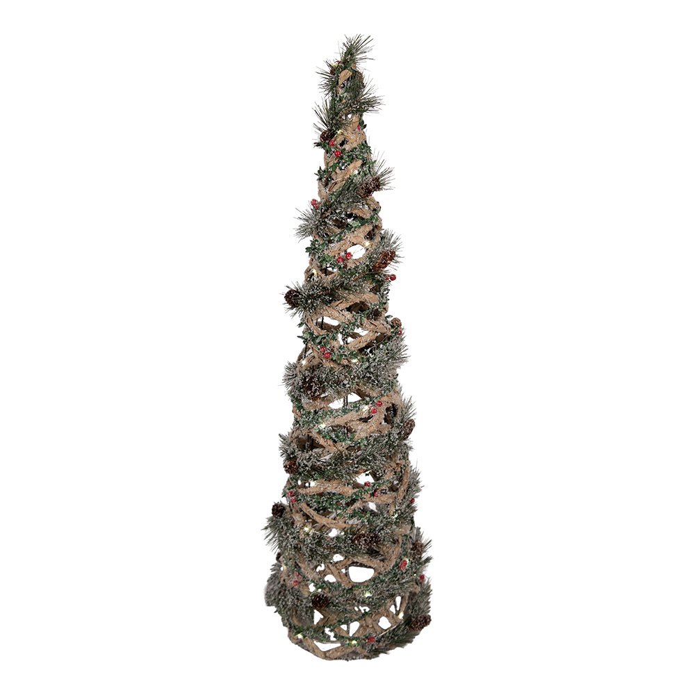 Nagyméretű karácsonyfa LED világítással 99 cm – zöld