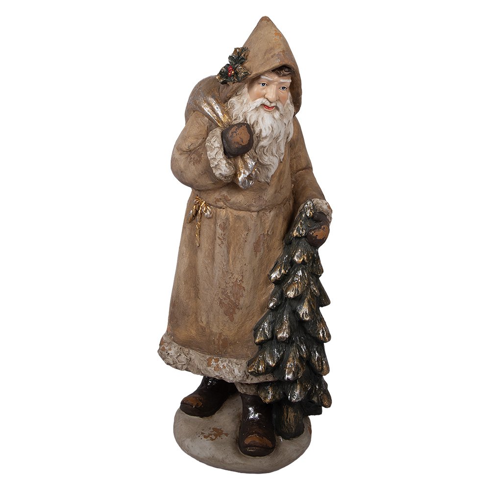 Nagyméretű karácsonyi télapó figura 90 cm – bézs