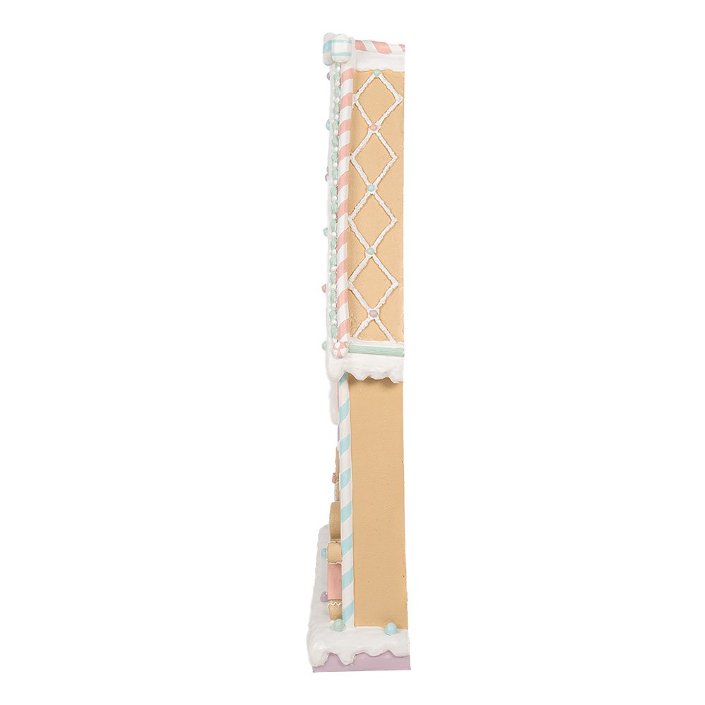 Nagyméretű karácsonyi mézeskalács házikó 93 cm – bézs, barna