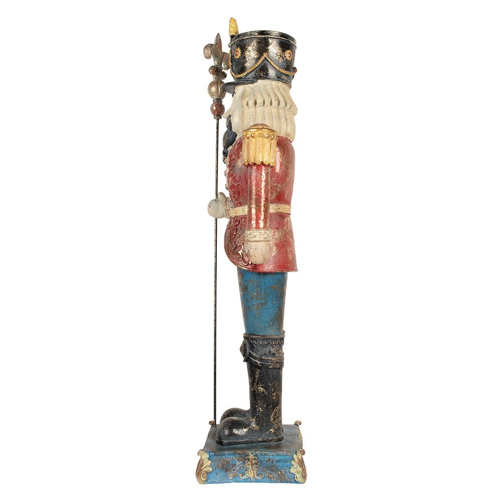 Nagyméretű karácsonyi diótörő figura 99 cm – kék