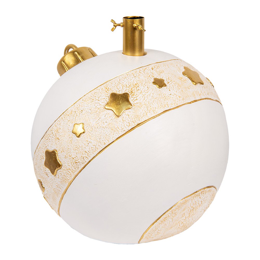 Karácsonyfa talp 38 cm – fehér