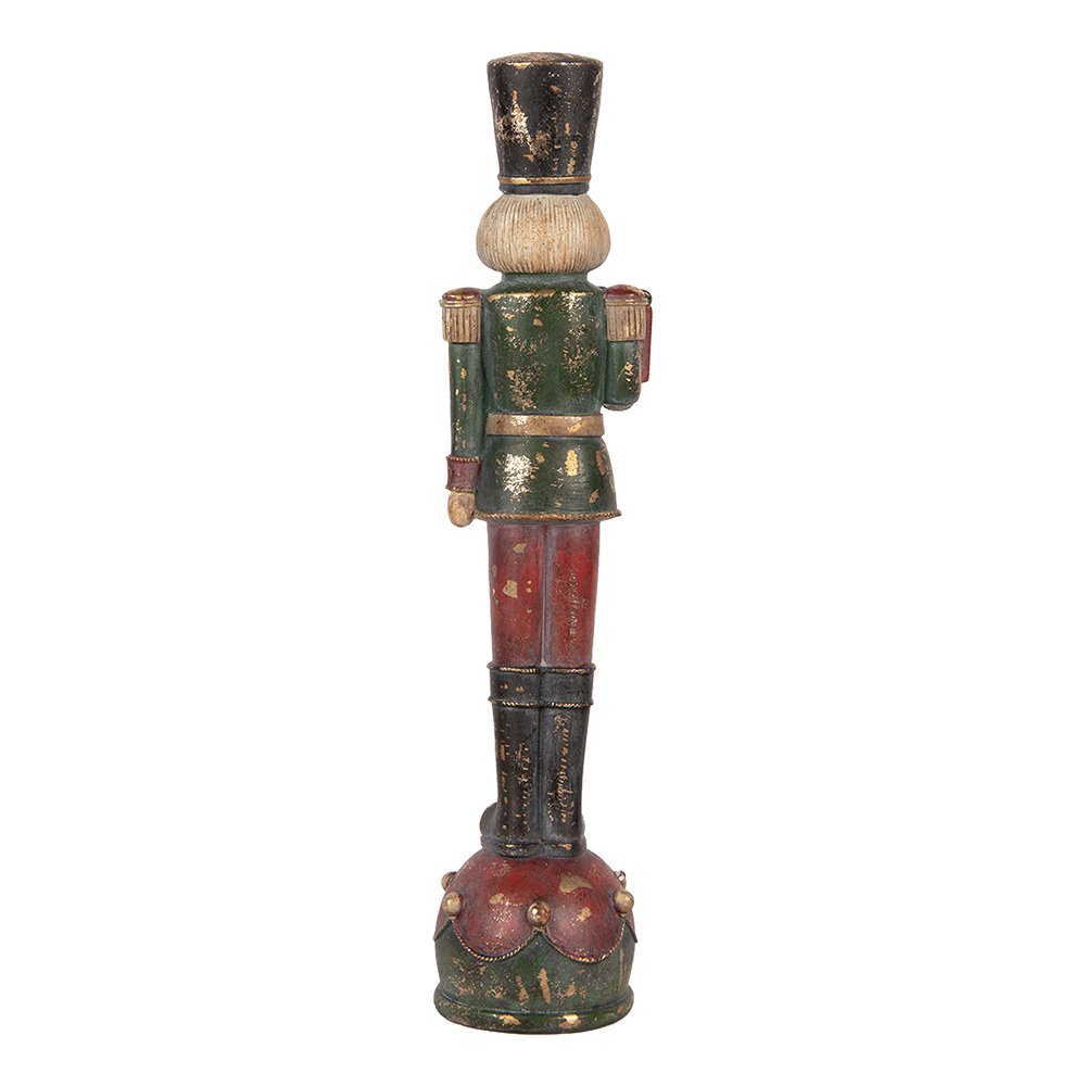 Karácsonyi diótörő figura 47 cm – piros