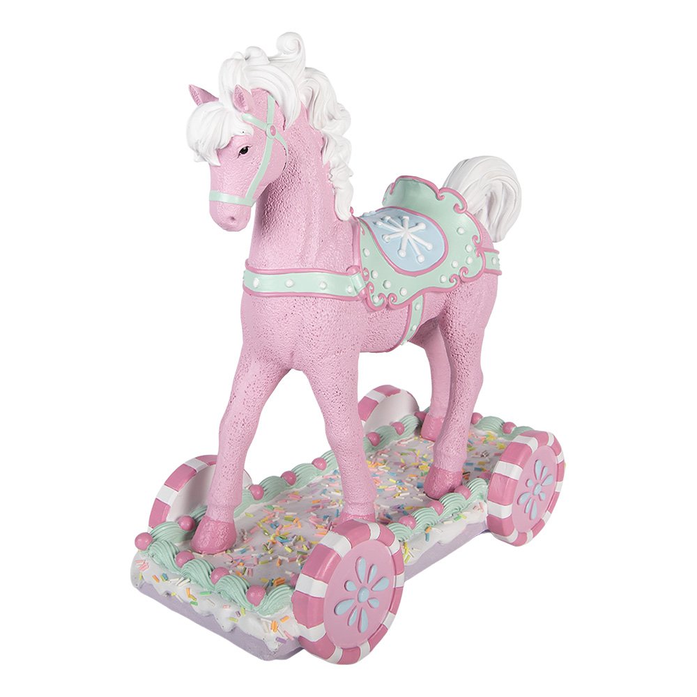 Karácsonyi figura 38 cm – rózsaszín