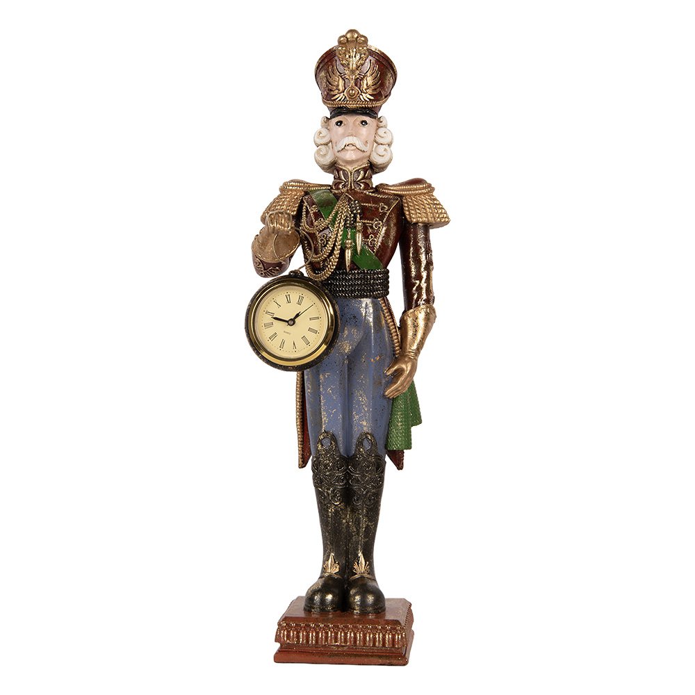 Karácsonyi diótörő figura 45 cm – piros