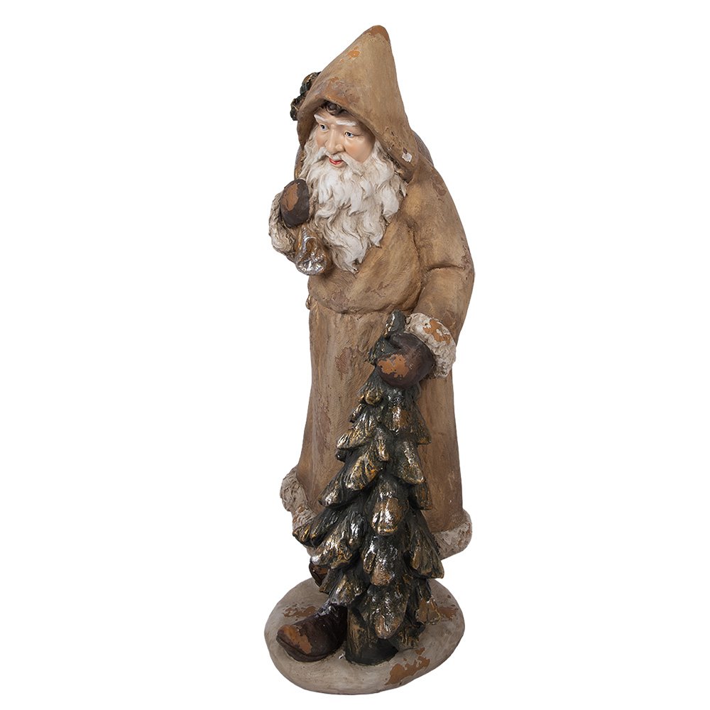 Nagyméretű karácsonyi télapó figura 90 cm – bézs