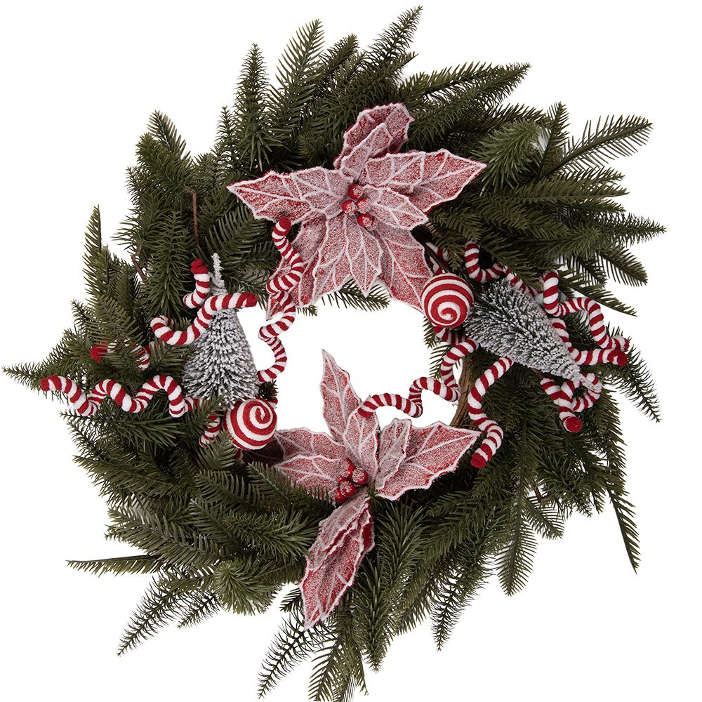 Karácsonyi koszorú 20 cm – zöld