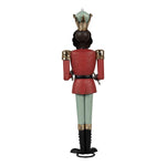 Karácsonyi diótörő figura 37 cm – piros, zöld