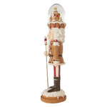 Karácsonyi diótörő figura LED világítással és zenével 48 cm – barna