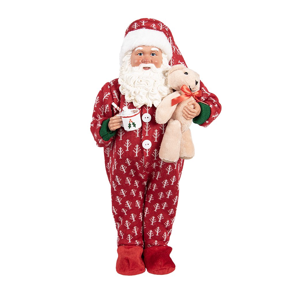 Karácsonyi télapó figura 45 cm – piros