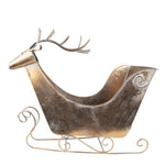 Nagyméretű karácsonyi rénszarvas figura 54 cm – arany