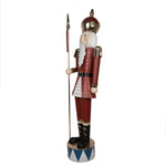 Nagyméretű karácsonyi diótörő figura 203 cm – piros