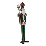 Karácsonyi diótörő figura 36 cm – piros, zöld