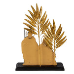 Karácsonyi figura 24 cm – arany, szürke