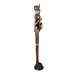 Nagyméretű karácsonyi diótörő figura 66 cm – piros