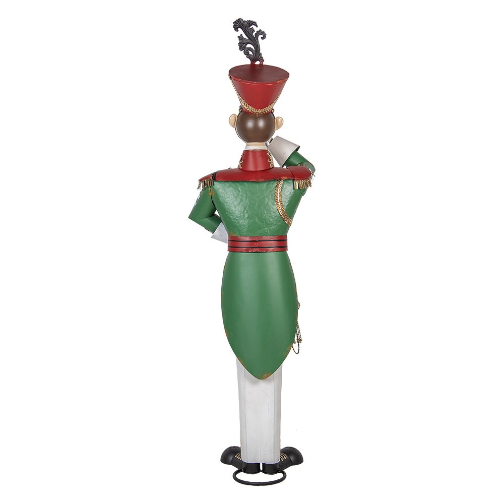 Nagyméretű karácsonyi diótörő figura 218 cm – zöld, fehér