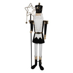 Nagyméretű karácsonyi diótörő figura 103 cm – fehér, fekete