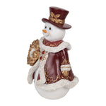 Karácsonyi hóember figura 24 cm – fehér