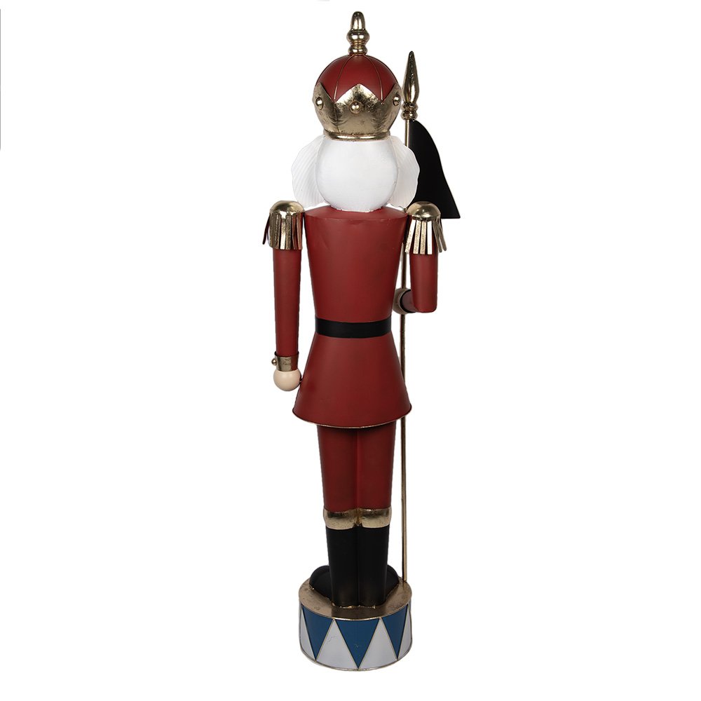 Nagyméretű karácsonyi diótörő figura 203 cm – piros