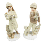 Karácsonyi figura 22 cm – bézs