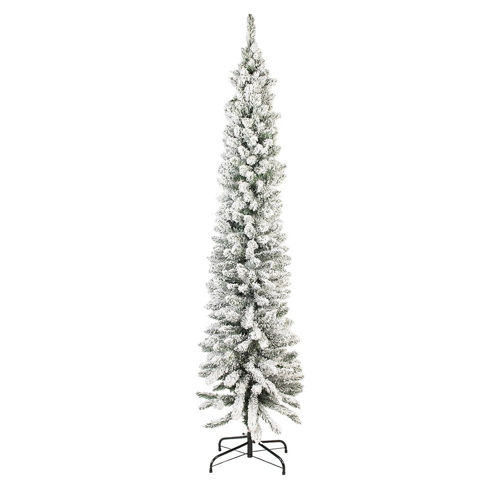 Nagyméretű karácsonyfa 210 cm – zöld, fehér