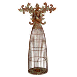 Nagyméretű karácsonyi angyal figura 58 cm – barna
