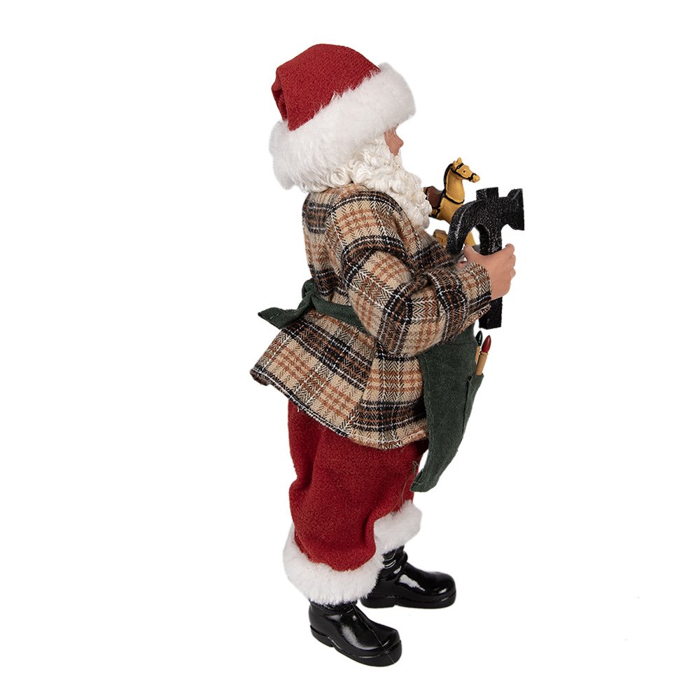 Karácsonyi télapó figura 28 cm – piros