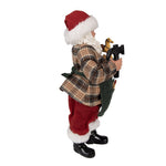 Karácsonyi télapó figura 28 cm – piros