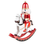 Karácsonyi diótörő figura 30 cm – piros, zöld