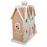 Karácsonyi mézeskalács házikó 48 cm – barna