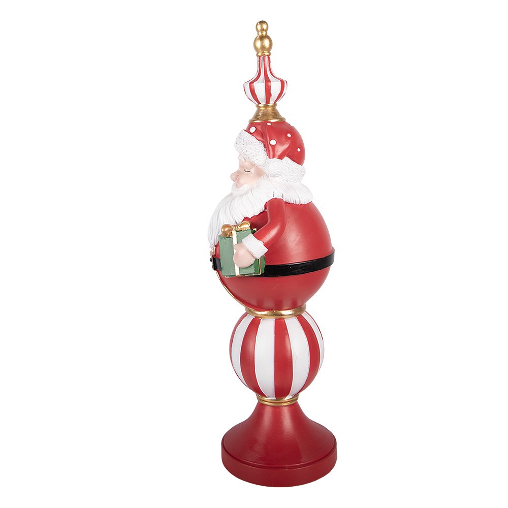 Nagyméretű karácsonyi télapó figura LED világítással 57 cm – piros