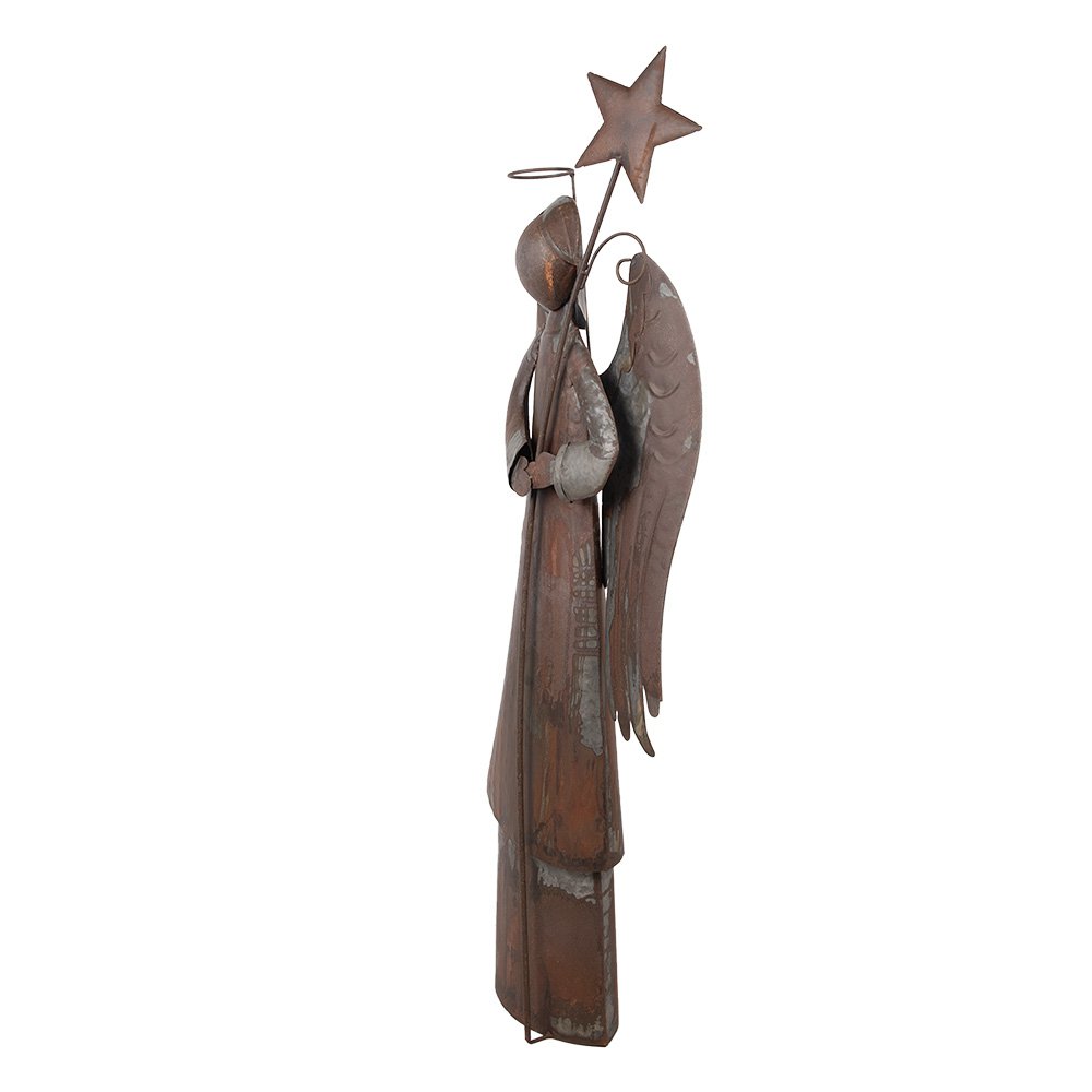 Nagyméretű karácsonyi angyal figura 133 cm – barna