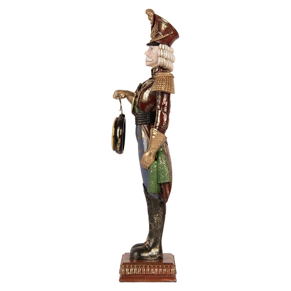 Karácsonyi diótörő figura 45 cm – piros