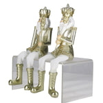 Karácsonyi diótörő figura 12 cm – fehér, arany