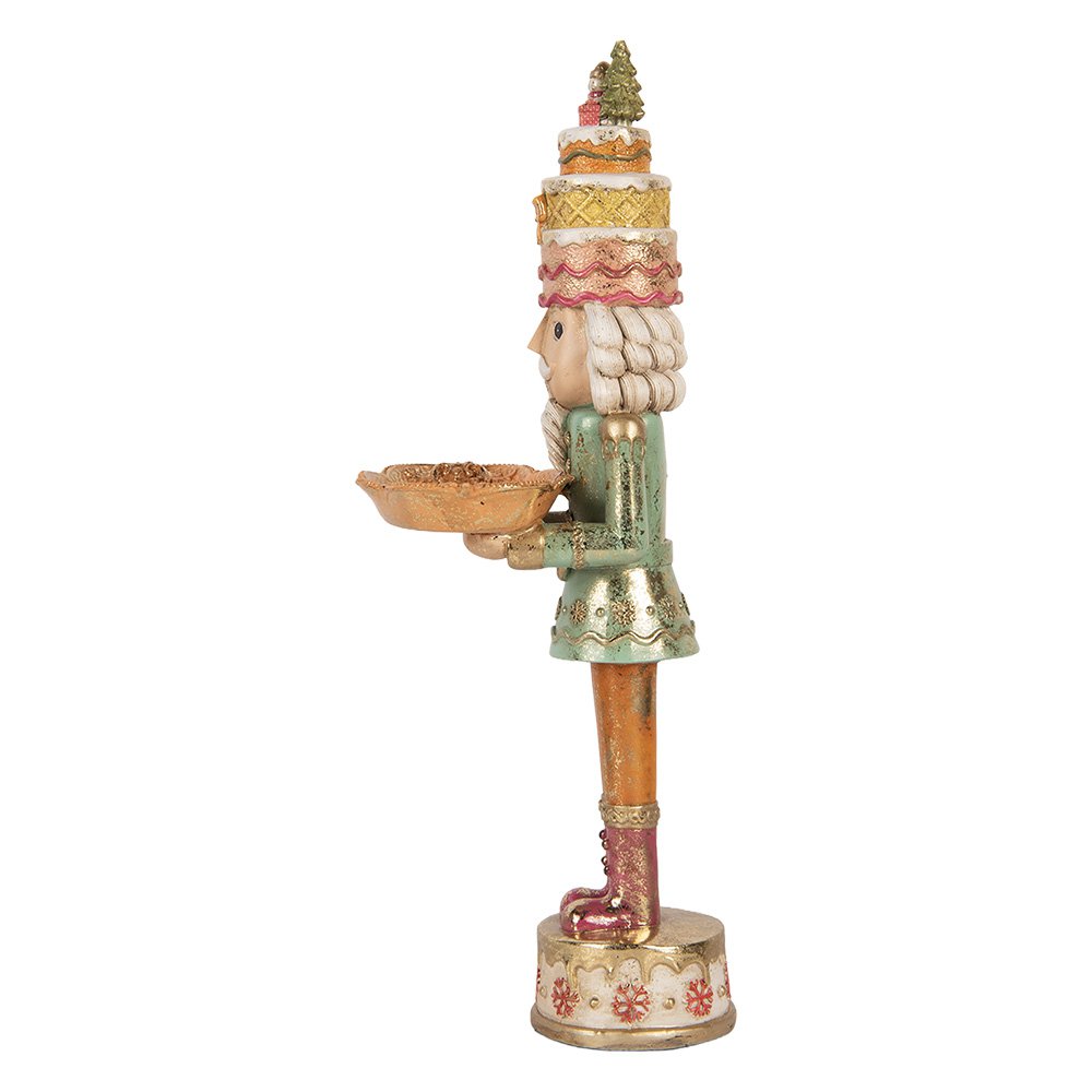 Karácsonyi diótörő figura 41 cm – barna
