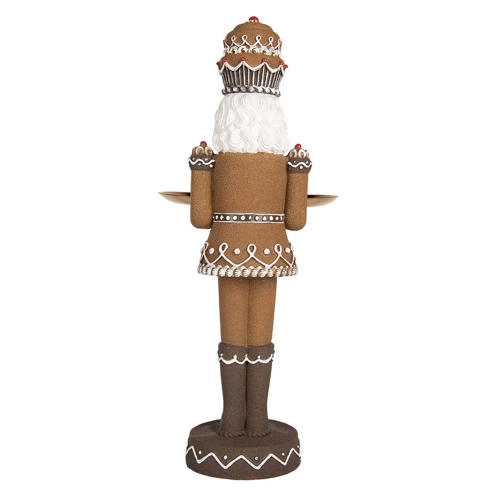 Karácsonyi diótörő figura 40 cm – barna