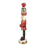 Nagyméretű karácsonyi diótörő figura 120 cm – piros, zöld