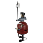 Nagyméretű karácsonyi egér figura 127 cm – szürke