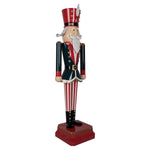 Nagyméretű karácsonyi diótörő figura 130 cm – piros, zöld