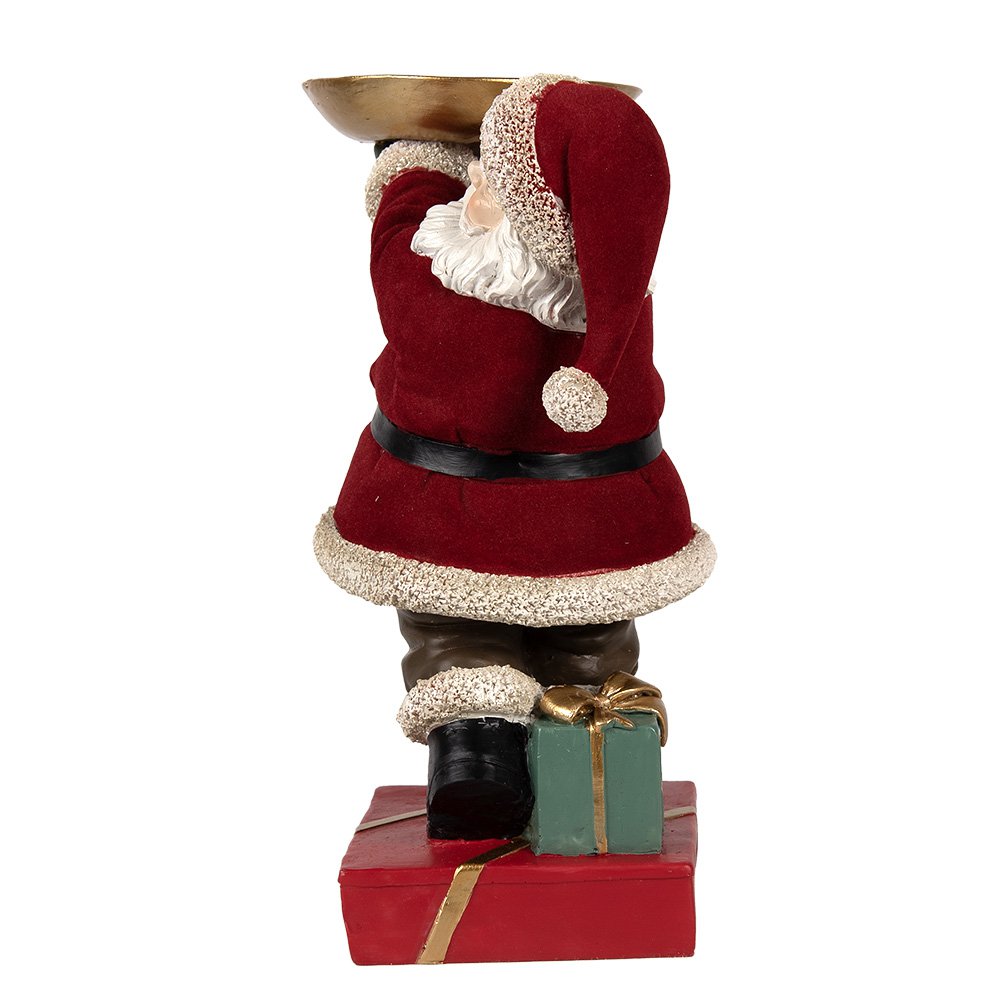 Karácsonyi télapó figura 26 cm – piros