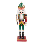 Karácsonyi diótörő figura 30 cm – piros, zöld