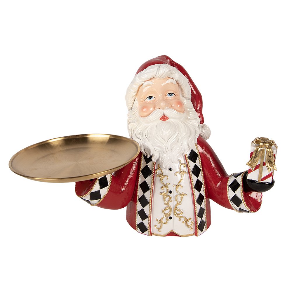 Karácsonyi télapó figura 25 cm – piros
