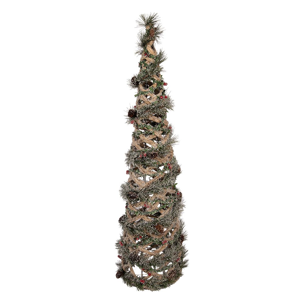 Nagyméretű karácsonyfa LED világítással 99 cm – zöld