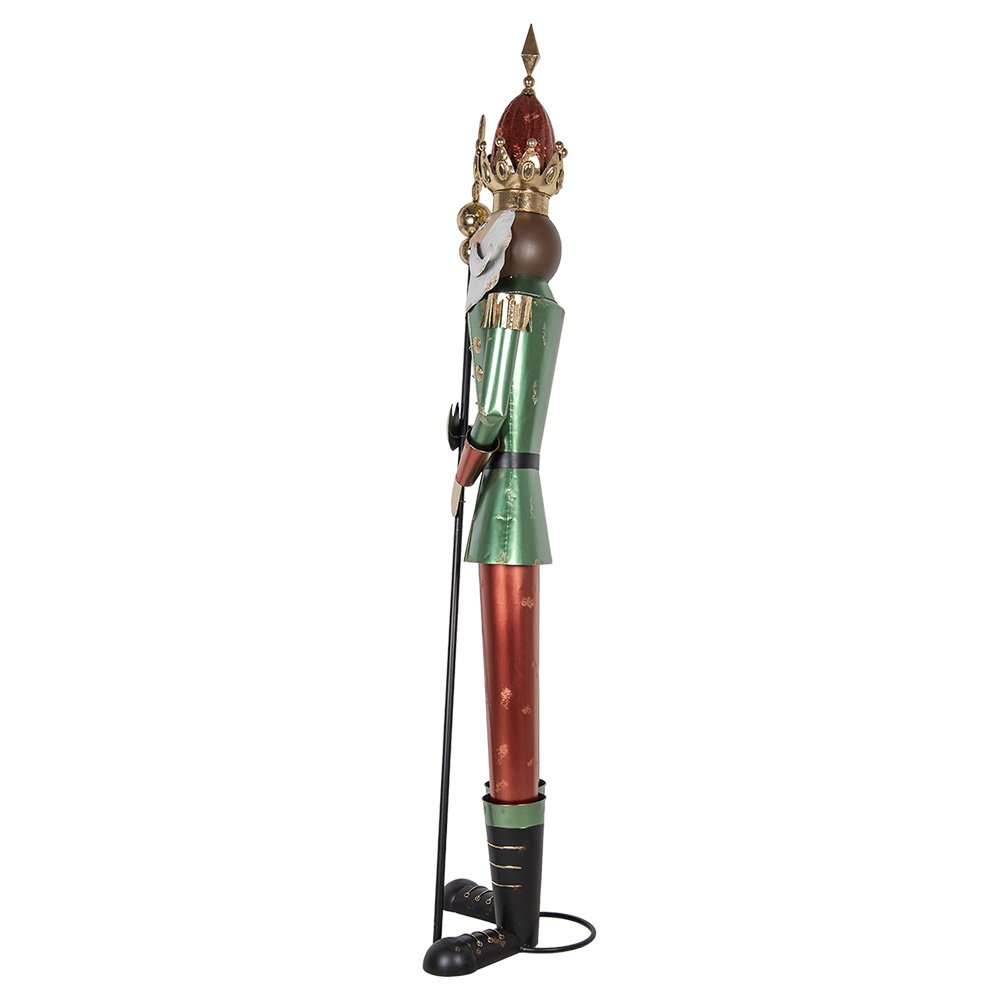 Nagyméretű karácsonyi diótörő figura 235 cm – piros, zöld