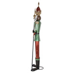 Nagyméretű karácsonyi diótörő figura 235 cm – piros, zöld