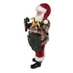 Karácsonyi télapó figura 28 cm – piros