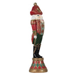 Karácsonyi diótörő figura 36 cm – piros, zöld